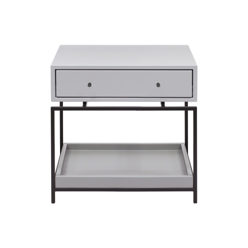 Тумба прикроватная KARIN, черный, МДФ Mouse Gray фото 3