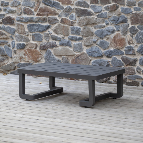 Стол уличный журнальный AMALFI, каркас алюминий цвет LAVA фото 2