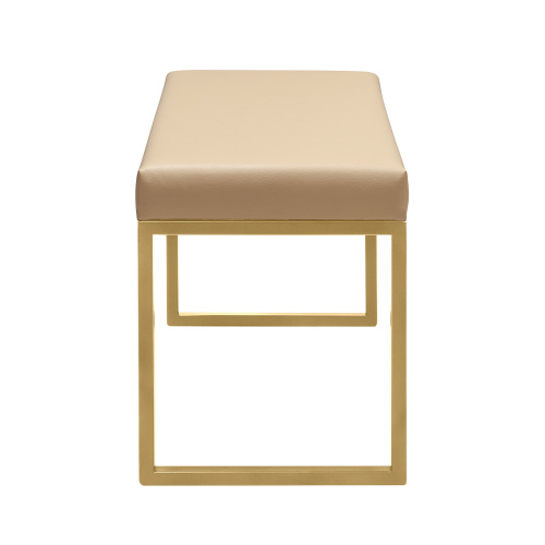 Банкетка ALBA SMART, золотая, экокожа Light Beige фото 6