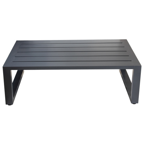 Стол уличный журнальный CAPRI, алюминий цвет серый, 112*65,5*36,5 фото 4