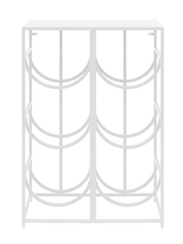 Подставка для 6 бутылок со столиком, белая фото 6