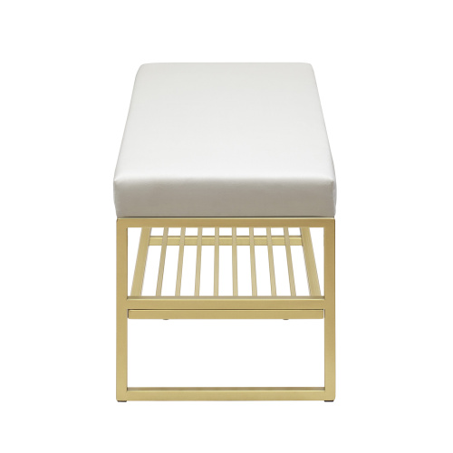 Банкетка RIMINI MINI, золотой, Ivory, 85*40*45 фото 3