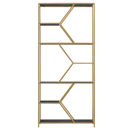 Стеллаж MALTA MINI, золотой, керамика Antracite фото 2