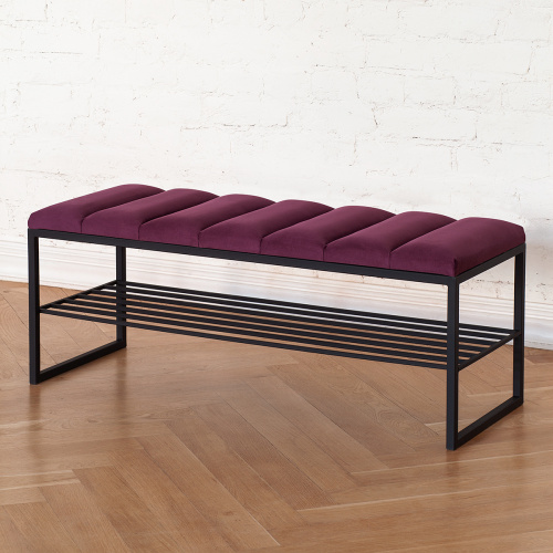 Банкетка RUBY, черная, Marsala, Bulon, 110*40*43,5 фото 2