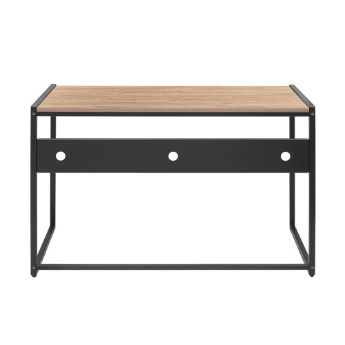 Стол письменный Rimini, черный, ЛДСП Дуб Канзас, 120*65*75 фото 13