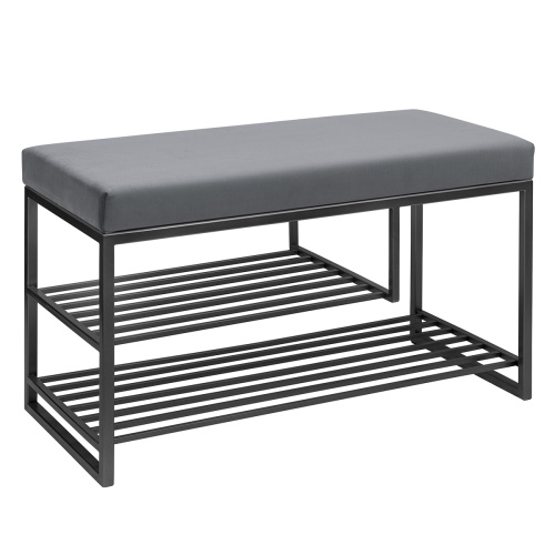 Обувница GARDA PLUS, черная, Mouse Grey, 85*40*52 фото 7