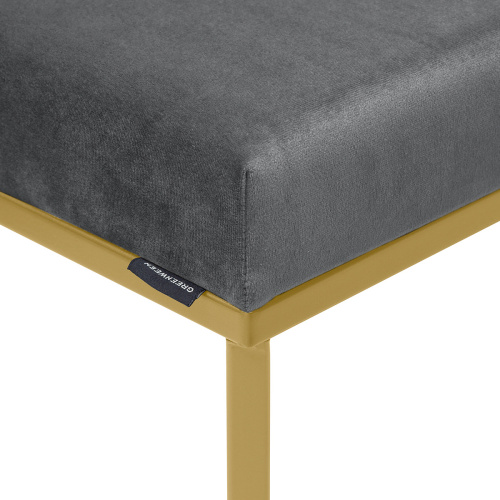 Пуф CRUZ, золотой, Mouse Grey, 40*40*47 фото 3