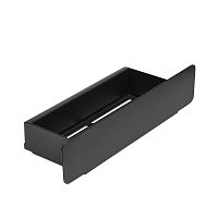 Полка для ванной комнаты OSLO, черная, 30 см