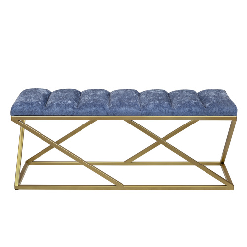 Банкетка ZUMA, золотая, Steel Blue, Bulon, 110*40*43,5