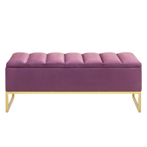 Банкетка CUBE, с ящиком для хранения, золотая, Marsala, Bulon, 110*40*43,5 фото 9