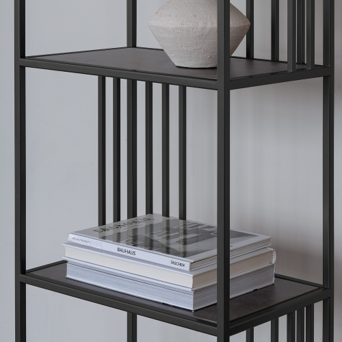 Стеллаж SOHO MINI, черный, ЛДСП Бетон темный фото 4