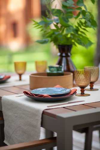 Набор садовой мебели обеденный SANTORINI: стол и 4 стула, цвет PECAN фото 12