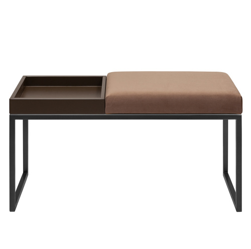 Банкетка ALBA BOX, черная, Mocco, BrownBox, 85*40*45