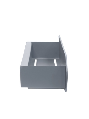 Полка для ванной комнаты OMEGA, 50 см, нерж. сталь, серая фото 7