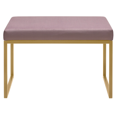 Банкетка ALBA SMART, золотая, Dusty Pink, 65*35*45 фото 4