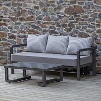 Набор садовой мебели AMALFI / 2 предмета: диван, стол / LAVA/Stone (S2A)
