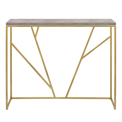 Консоль EVA, золотая, ЛДСП Аренария, 100*35*83 фото 7