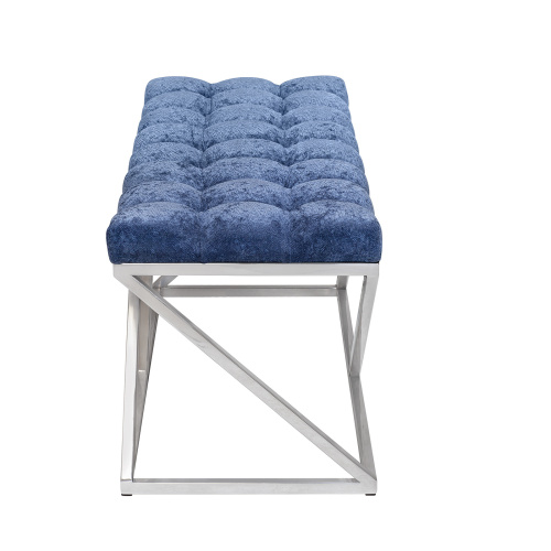 Банкетка ZUMA, н/ж сталь, Steel Blue, каретная стяжка 110*40*45 фото 6