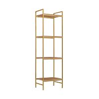 Стеллаж ALTO, золотой, ЛДСП Робиния