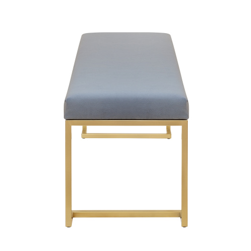 Банкетка OMEGA, золотая, Light Blue, 110*40*45 фото 9