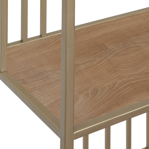 Стеллаж SOHO MINI, золотой, ЛДСП Робиния, 45*30*195 фото 12