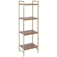 Стеллаж ALTO, золотой, ЛДСП Орех