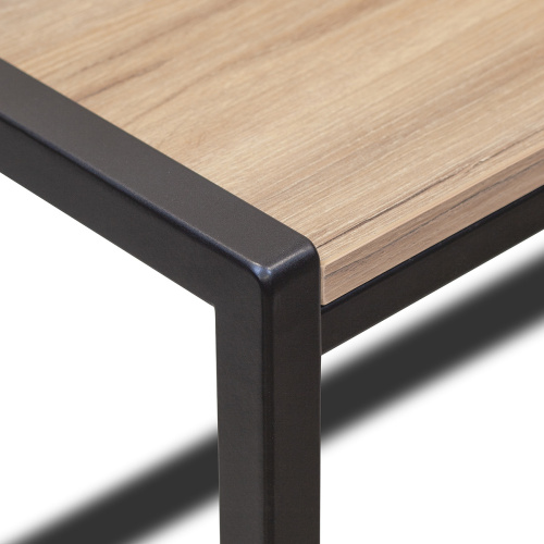 Стол письменный Rimini, черный, ЛДСП Дуб Канзас, 90*65*75 фото 14