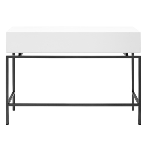 Консоль KARIN, черная, МДФ SNOW WHITE, 110*40*80 фото 8