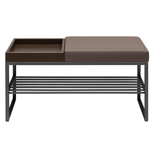 Банкетка RUBY BOX, черная, экокожа UMBRA, BrownBox, 85*40*45