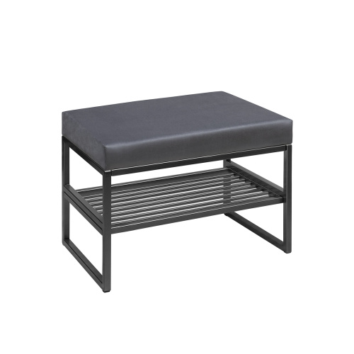 Банкетка RIMINI SMART, черный, Mouse Grey, 60*40*45 фото 2