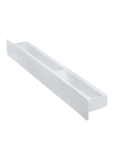 Полка настенная с полотенцедержателем CASA, 71 см, белая, левая