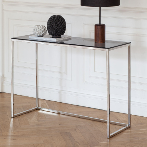 Консоль TORI, н/ж сталь, стекло, 110*40*82