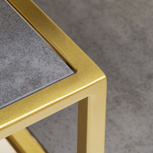 Стеллаж JAQLENE, золотой, керамика Антрацит фото 6