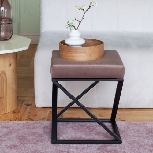 Пуф Chelsea, черный, Mocco, 40*40*45 фото 2