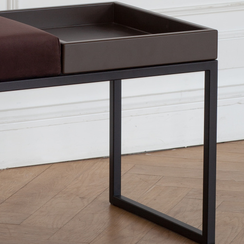 Банкетка ALBA BOX, черная, Kashtan, BrownBox, 85*40*45 фото 3