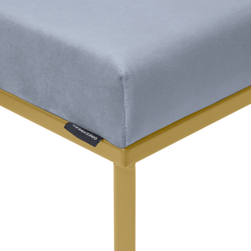 Пуф CRUZ, золотой, Light Blue фото 5