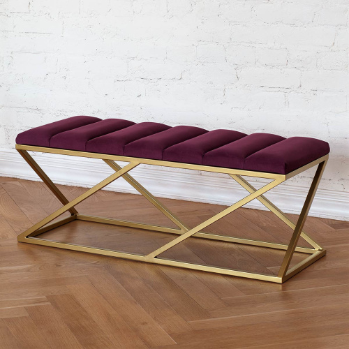 Банкетка ZUMA, золотая, Marsala, Bulon, 110*40*43,5 фото 2