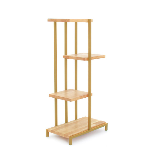 Стеллаж-подставка для цветов Loft 5, золотой, 40*23*80 фото 4