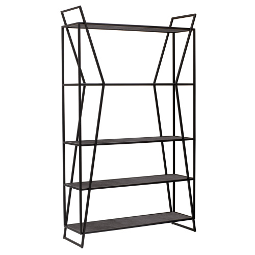 Стеллаж OSLO, черный, керамика Antracite, 100*33*171 фото 10