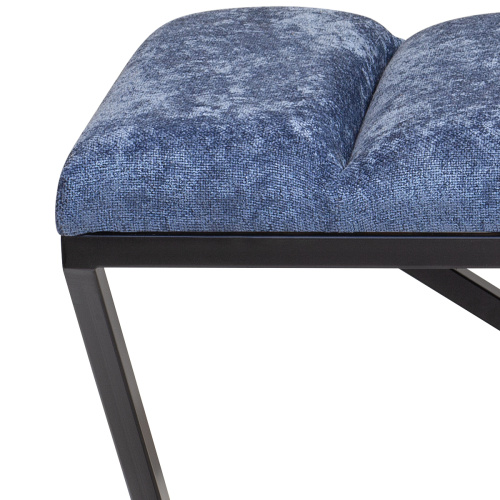 Банкетка ZUMA, черная, Steel Blue, Bulon, 110*40*43,5 фото 5