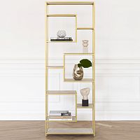 Стеллаж OLIVIA, каркас сталь, полки керамика слоновая кость