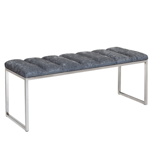 Банкетка ALBA, н/ж сталь, Steel Grey, Bulon, 110*40*43,5 фото 5