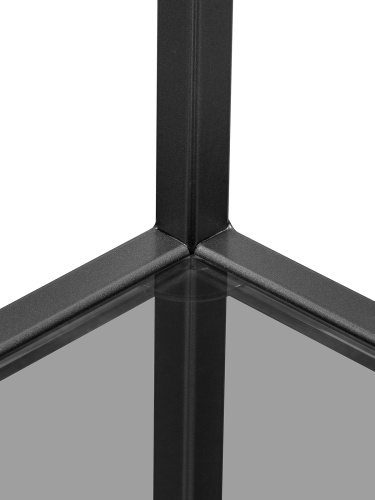 Стеллаж KARIN-800, черный, стекло 1750x800x300 фото 5