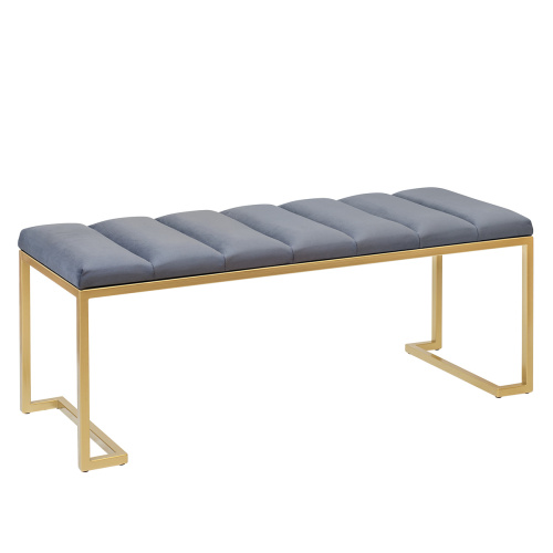 Банкетка OMEGA, золотая, Light Blue, Bulon, 110*40*43,5 фото 7