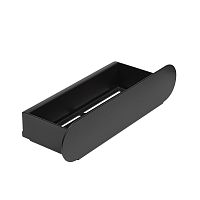 Полка для ванной комнаты SOLA, черная, 30 см