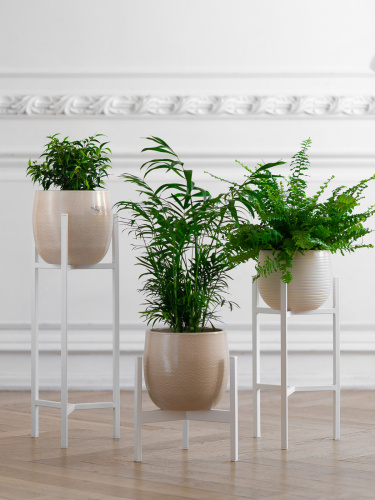 Подставка для цветов Trinity 60, белая фото 5