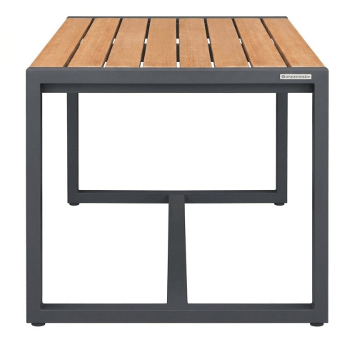 Стол обеденный SANTORINI, алюминий LAVA, дерево фото 8