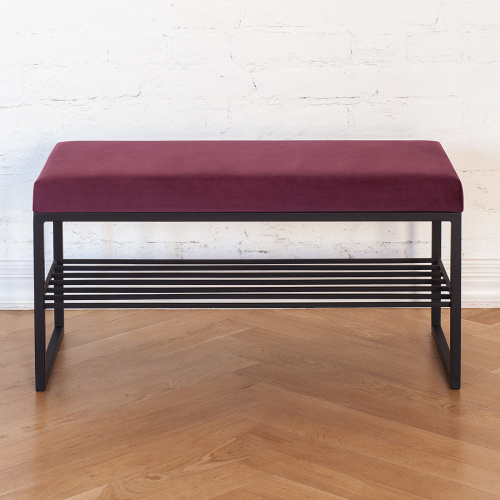 Банкетка RUBY MINI, черная, Marsala, 85*40*45