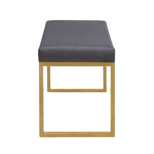 Банкетка ALBA SMART, золотая, Light Blue, 65*35*45 фото 3