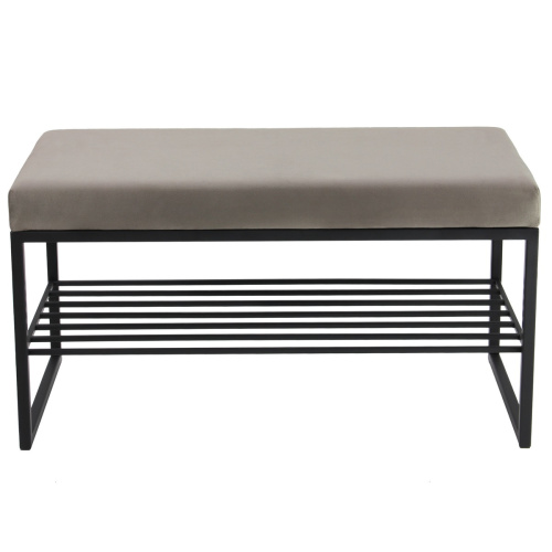 Банкетка RUBY MINI, черный, серый, 85*40*45